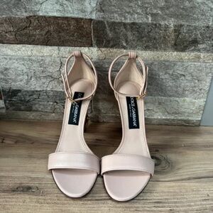 Dolce & Gabbana Light Pink Ankle Strap Heels